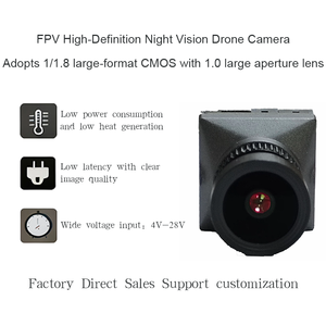 โมดูลกล้องอนาล็อก LLGCAM 1500TVL เซ็นเซอร์ 1/1.8 นิ้ว 125 °   มุมมองกว้างพิเศษ Super WDR HDR 0.001Lux รองรับแสงน้อย PAL NTSC สลับได้ - Product Image 1