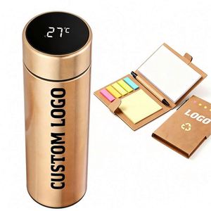 Business Gift 500Ml Double Wall Insulated Thermal <b>Smart</b> Digital Led Temperature Water Bottle With Logo Custom Promotional Gifts - Product Image 1