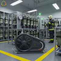 Compresseur d'air portable pour pompier, 300L/min, 30 bars, système de remplissage SCBA, secours et lutte contre l'incendie