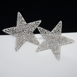 DIY ropa personalización chaquetas sombreros y accesorios estrella brillante diamantes de imitación hierro-en parche autoadhesivo pegatina de diamantes de imitación - Product Image 3
