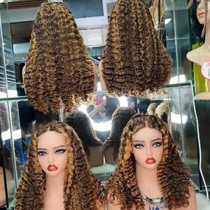 Perruque frontale en dentelle HD bouclée birmane Sdd, cheveux humains, sans colle, cuticules alignées, mèches de cheveux, perruques frontales en dentelle pour femmes noires - Product Image 3