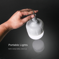 Ampoule rechargeable portable très vendue ampoule LED d'urgence pour tente de camping en plein air