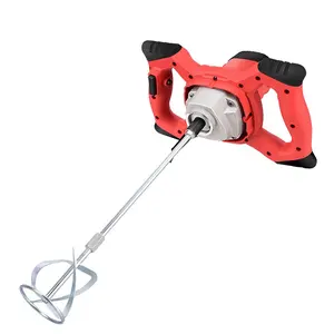 Durable Industrial Paint Electric Mixer Commercial Hand Blender 6-Speed Handheld Concrete Mixer for Mortars Mud Grout