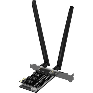 การ์ดเชื่อมต่อเครือข่าย Dual <span class=keywords><strong>Wifi</strong></span> 2.4G 5.8G <span class=keywords><strong>AX200</strong></span> NGW Comfast Factory CF-<span class=keywords><strong>AX200</strong></span> ความเร็ว 3000Mbps รองรับอินเทอร์เฟซภายนอก เสาอากาศภายนอก 2*5dBi - Product Image 1