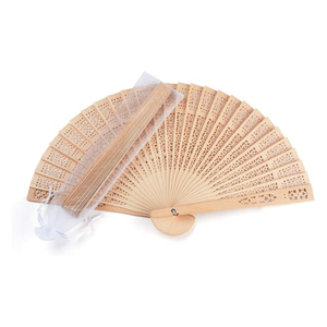 Abanico Plegable de Madera Grabado Personalizado, Abanicos Personalizados para Bodas, Cumpleaños, Decoración de Fiestas de Bebés, Regalos para Invitados - Product Image 4
