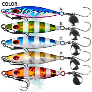 Esca Artificiale in Metallo per Pesca in Acqua Salata, Jig da Riva, 30g 40g 60g 80g 90g, per <span class=keywords><strong>Spigola</strong></span>, Attrezzatura da Pesca - Product Image 4
