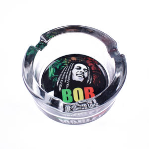 Cenicero Redondo de Vidrio para Cigarrillos <span class=keywords><strong>LOCO</strong></span> de 8.5cm, Cenicero de Bolsillo para Tabaco sin Humo, Accesorios para Fumar, Venta al Por Mayor Personalizada - Product Image 5