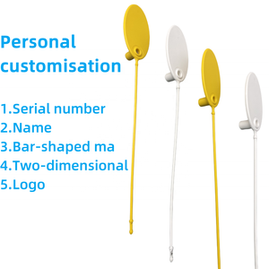 Etiquetas colgantes personalizadas para ropa/ropa, sello de seguridad de plástico largo Rfid de 210mm con cerradura para bolsos, sistemas EAS, lavandería de zapatos NFC - Product Image 3