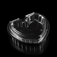 Boîte d'emballage en plastique transparent pour fraises, en PET recyclable, conteneur pour fruits frais, jetable avec couvercle