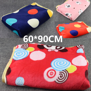 Pet Blanket Coral Fleece 60x90cm <b>Soft</b> Warm <b>Dog</b> Mat Polka Dot Pattern For <b>Dogs</b> - Product Image 1