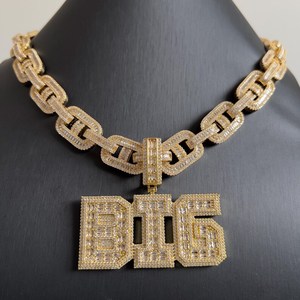 Cadena de Eslabones Cubanos de Plata de Ley 925 con Moissanita de Calidad Premium para Hombre, Joyería de Lujo Estilo Hip Hop Iced Out para Streetwear - Product Image 4