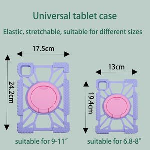 Bán Buôn Phổ <span class=keywords><strong>7</strong></span> 8 <span class=keywords><strong>9</strong></span> 10 "Mềm TPU <span class=keywords><strong>Silicone</strong></span> 360 ° Xoay Với Có Thể Gập Lại Xách Tay Đứng Chống-Mùa Thu Máy Tính Bảng Bìa Trường Hợp Đối Với Mèo - Product Image 4