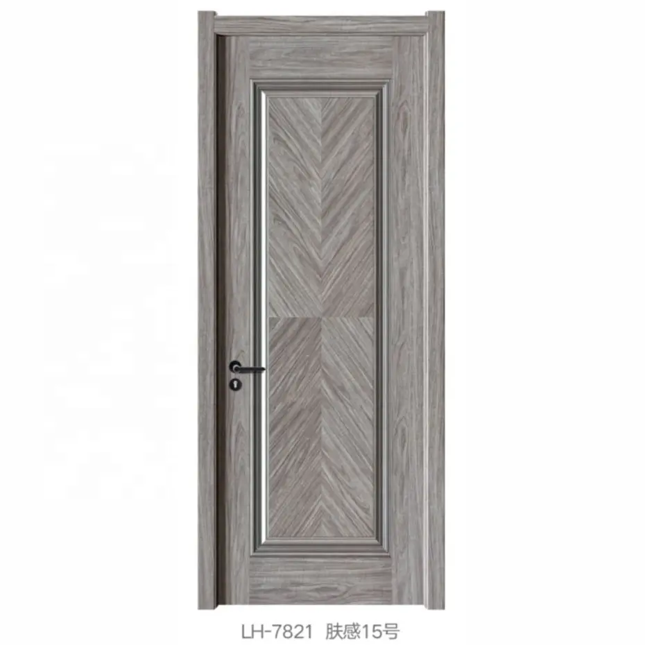 लकड़ी के दरवाजे डिजाइन HDF 1 पैनल ढाला दरवाजा त्वचा पैनल
