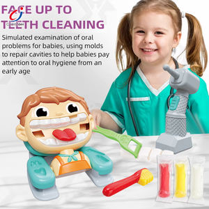 Jouets en argile Chengji : Kits dentaires de jeu de rôle, pour jeu d'imitation de dentiste et de médecin, avec accessoires de brossage dentaire, jouet en argile de Chine - Product Image 2