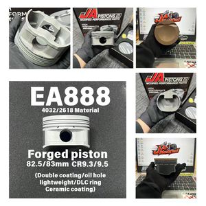 Piston forgé EA888 82,5 <span class=keywords><strong>83</strong></span> Alésage Haute compression 9,3 9,5 Ensemble de pistons de moteur de course Pièces de performance - Product Image 2