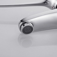 Robinet de salle de bain professionnel de qualité médicale à commande par le coude, en laiton chromé, avec longue poignée, pour clinique et hôpital, mitigeur de lavabo