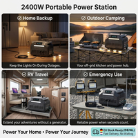 Livraison rapide depuis l'entrepôt DE NL - Générateur solaire 2400W 2048Wh LiFePO4 - Station d'alimentation portable de secours