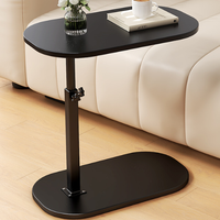Table basse en bois moderne en forme d'arc, durable, écologique, hauteur réglable, petite table d'angle pour salon, chambre à coucher
