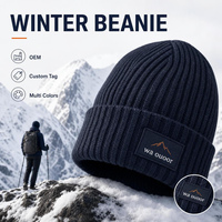 Bonnet d'hiver en tricot doublé polaire avec logo personnalisé, vente en gros, chaud, doux, pour l'extérieur