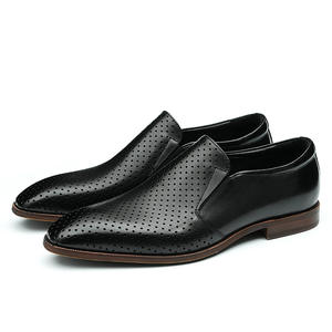 Sandales décontractées pour hommes JiuZhou C1-14-18, élégantes et respirantes, en cuir véritable, antidérapantes, style Oxford - Product Image 6