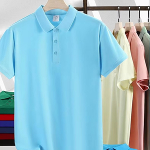 เสื้อยืดคอโปโลยี่ห้อสุดหรู,เสื้อโลโก้ออกแบบได้เองสีดำสำหรับใส่ไปยิม - Product Image 1