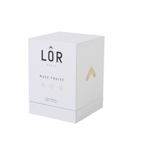 Boîte cadeau en carton rigide blanc MJJ personnalisée de 3,4 oz avec garnitures en éponge, design recyclable pour cosmétiques et crème pour les yeux