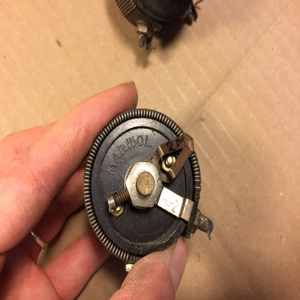 Nouveaux réostats vintage Marmol originaux en stock, années 1930-1940, résistances radio, potentiomètres avec boutons - Product Image 5