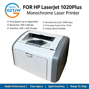 Nouvelle <span class=keywords><strong>imprimante</strong></span> laser noir et blanc LaserJet 1020plus jusqu'à 14-15 ppm (format lettre) 14 ppm (format A4) 1020 A4 P1020 <span class=keywords><strong>pour</strong></span> <span class=keywords><strong>HP</strong></span> LaserJet 1020 - Product Image 1