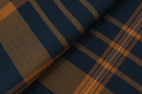 Tissu de chemise confortable en sergé de bambou infroissable, teint en fil, à motifs à carreaux personnalisés, avec élasthanne, pour hommes