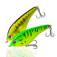 Leurre artificiel bionique VIB en forme de poisson, vibrant et oscillant, avec hameçons, appât dur pour lancer à longue portée, pêche en surface flottante