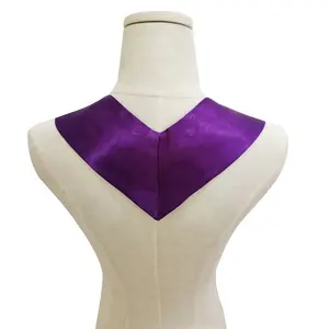 New Unisex Adult purple Plain Graduation Stole Satin Sash for Graduate Ceremony