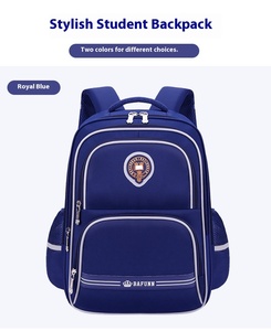 <span class=keywords><strong>Cartable</strong></span> en tissu Oxford pour garçons filles grande capacité sac à dos géométrique étanche à la mode résistant à la saleté pour les classes primaires - Product Image 3