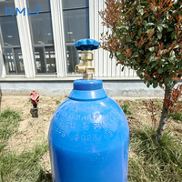 Bouteille de gaz oxygène médical 40L 50L conforme à la norme ISO 9809 avec valve et bouchon certifiée CE TPED