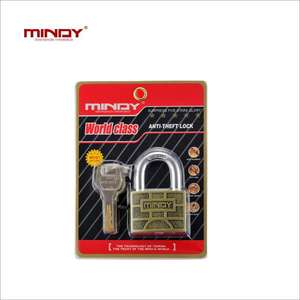 MINDY-candado de aleación de <span class=keywords><strong>zinc</strong></span> de alta calidad, teclas personalizadas, candado laminado impermeable, proveedores de <span class=keywords><strong>China</strong></span> - Product Image 6