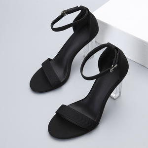 Été 2023 Fashion Heeled Buckle Sandales à talons hauts pour femmes <span class=keywords><strong>Mules</strong></span> à talons en cristal pour dames et femmes - Product Image 3