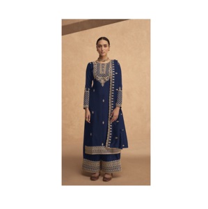 Ropa tradicional india Traje Anarkali Salwar elegante para mujer Ropa de fiesta disponible a precio mayorista - Product Image 1