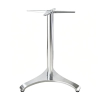 Pied de table en aluminium moulé 3 étoiles, support de table robuste en métal pour restaurant, café, intérieur/extérieur