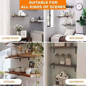 Soporte <span class=keywords><strong>de</strong></span> estante flotante <span class=keywords><strong>de</strong></span> acero forjado industrial Estante <span class=keywords><strong>de</strong></span> <span class=keywords><strong>madera</strong></span> <span class=keywords><strong>de</strong></span> metal con labio para oficina en casa - Product Image 6