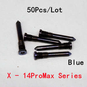 50 vis de fixation pour coque arrière <span class=keywords><strong>iPhone</strong></span> 11 12 13 Pro 14 X XS Max 5S 6S <span class=keywords><strong>7</strong></span> 8 Plus, connecteur de dock inférieur, vis pentalobe cinq étoiles - Product Image 4