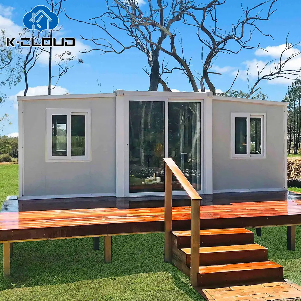 Fully Furnished 20Ft 40Ft Prefab Expandable Container House Steel Tiny Prefabricated Villa 2 Bedroom With Kitchen