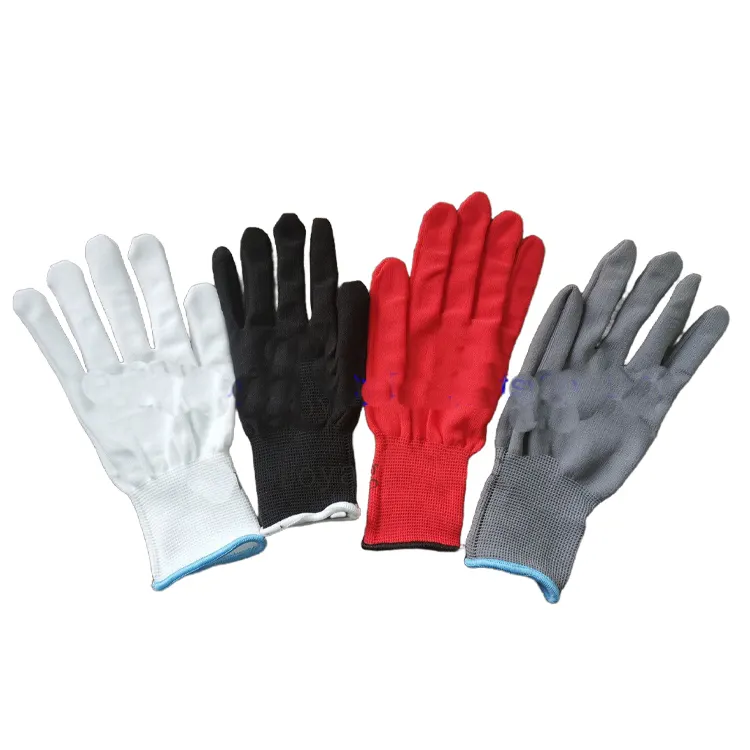 knitted gloves cotton polyester cotton polyester string knitted gloves cheap cotto polyester knitted gloves