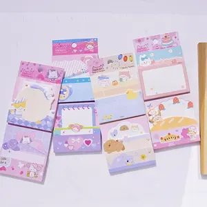 Nekoni Cat Dog Rabbit Animal Sticky Notes Original Design Cute Sticky Notepads Memo Pad Self-Stick Note Pads for Memo Note Pad