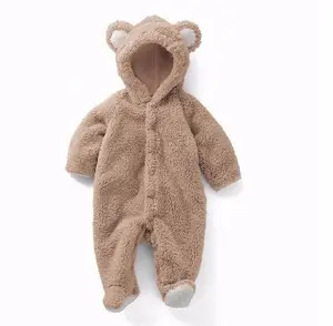 יילוד rompers חורף תלבושות תינוק בגדי פליז חם תינוק בנות בגדי בעלי החיים תינוק כולל rompers jumpsuitNA215