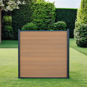 Meilleure vente WPC Panneau de clôture facile à installer pour l'extérieur Clôture de sécurité en bois composite Maisons Portail Cour Design vintage Imperméable - Product Image 1