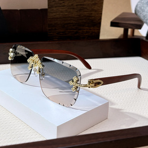 <span class=keywords><strong>Gafas</strong></span> de Sol de Moda con Logotipo Personalizado, Marca de Lujo, con Diamantes, <span class=keywords><strong>para</strong></span> <span class=keywords><strong>Hombre</strong></span> y Mujer, Estilo Hip Hop, Brillantes, con Circonitas - Product Image 2
