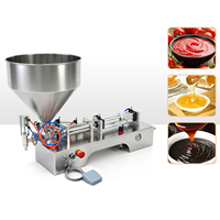 Remplisseuse automatique de pâte à 2 têtes 100-1000 ml |   Machines de remplissage de crèmes et sauces