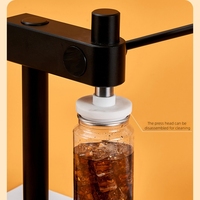 Scelleuse de canettes commerciale manuelle réglable pour jus, thé au citron et boissons, 500 ml, pour bocaux et bouteilles en magasin de boissons
