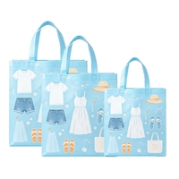Sac de courses réutilisable imperméable en non-tissé laminé à la main, vente en gros