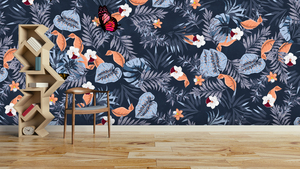 <span class=keywords><strong>Carta</strong></span> da <span class=keywords><strong>Parati</strong></span> Murale 3D con Paesaggio Tropicale e Foglie Misteriose, Decorazione per Soggiorno - Product Image 4