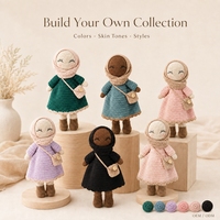 Boneka Rajut Islami Bayi Berhijab Muslim Al-Quran Ramadhan Anak-anak Halal Hadiah Idul Fitri Edukatif Mainan Rajut Amigurumi